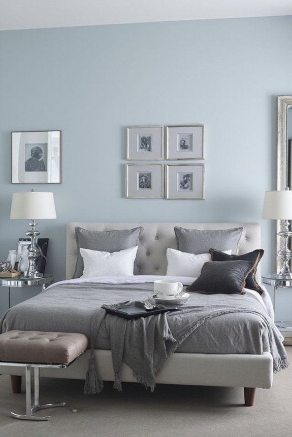 modern elegant blue gray palette