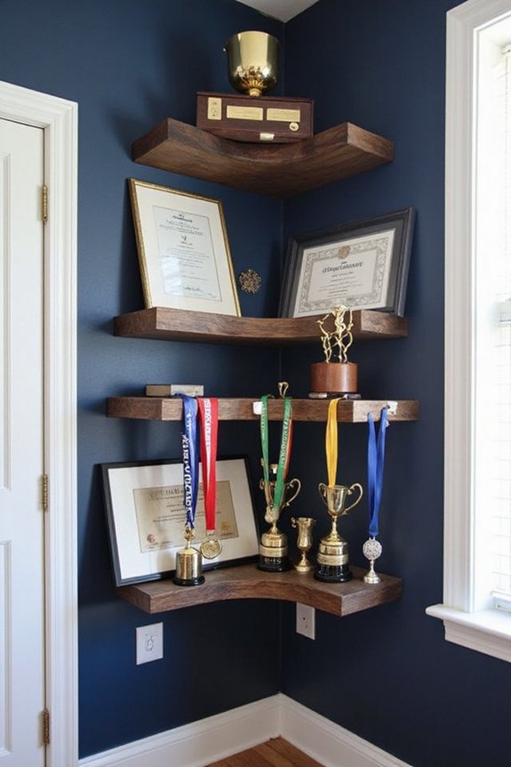 motivating athletic achievement display design