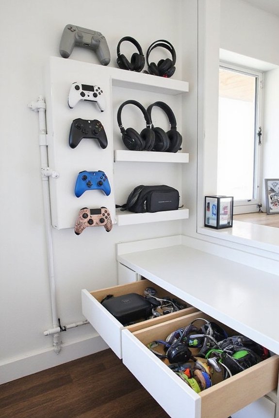 organized accessible protected gaming storage