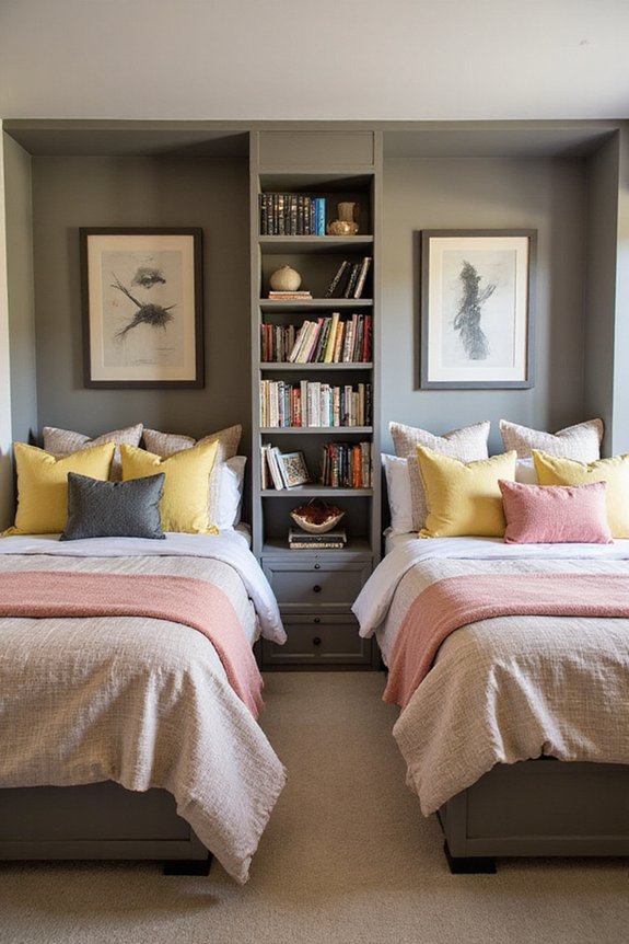 personal zones within shared room