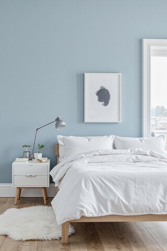 powder blue scandinavian simplicity tranquility
