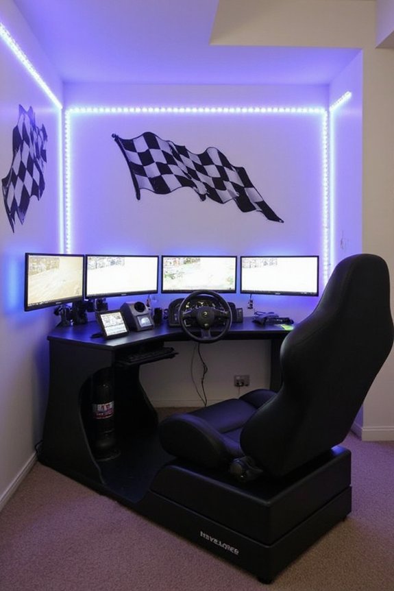 racing command center immersive experience