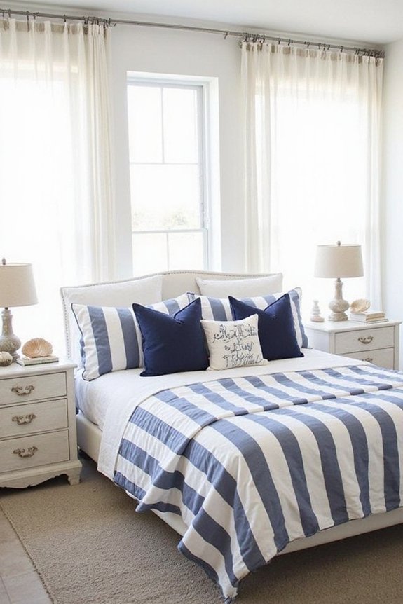 relaxed coastal bedroom design