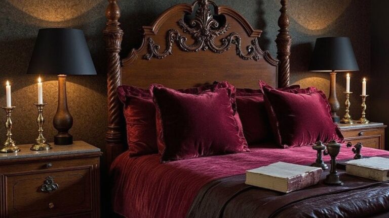scholarly chic dark academia bedroom aesthetic