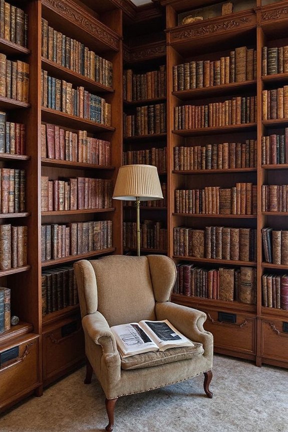 scholarly sanctuary of vintage charm
