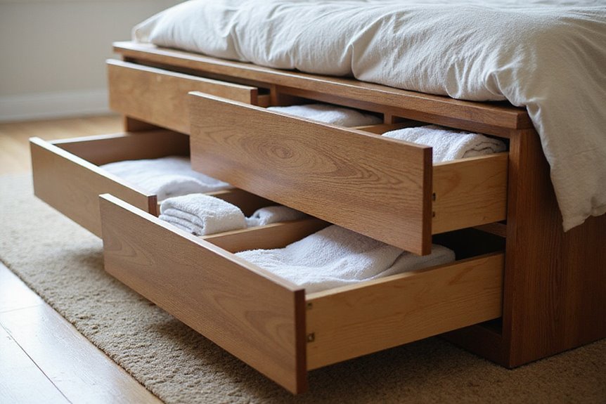 seamless integrated custom built furniture grade storage