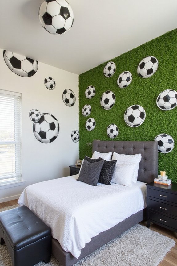 soccer themed room decor