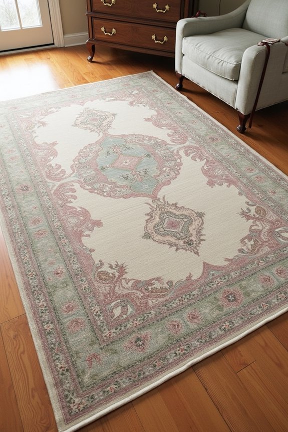 soft pastel heritage inspired area rugs