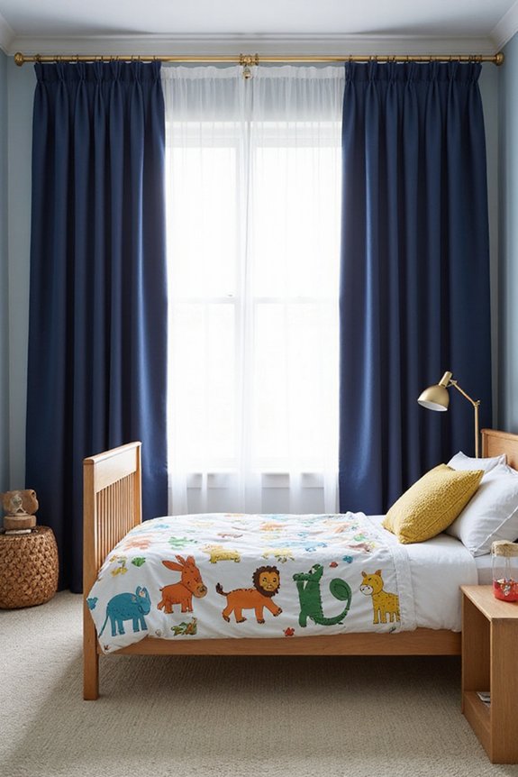 sophisticated functional customizable kids curtains
