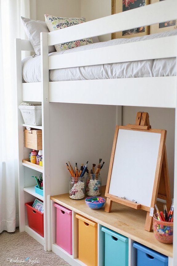 space efficient art studio