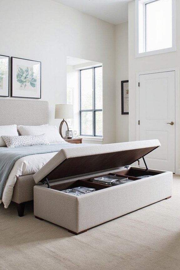 space saving bedroom organization solution