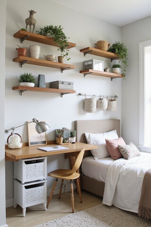 space saving wall mounted storage solutions