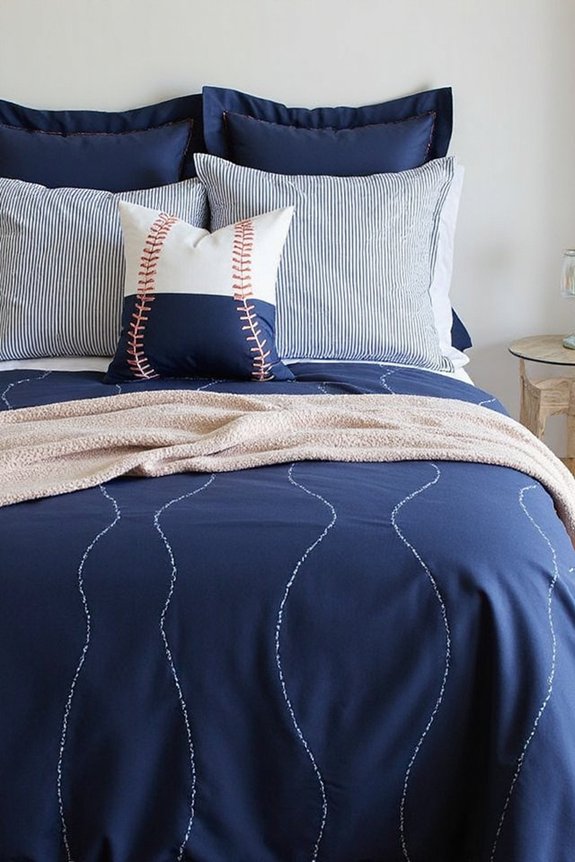 sports themed bedding transforms athletic sanctuary