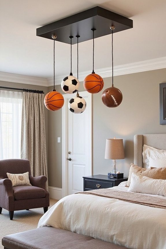 sports themed lighting fixtures