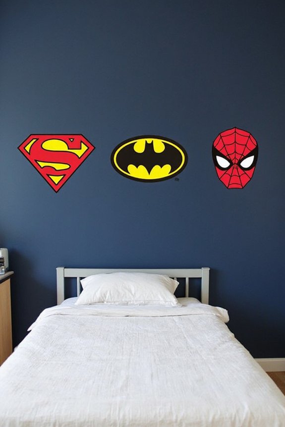 superhero inspired customizable impactful removable wall decals
