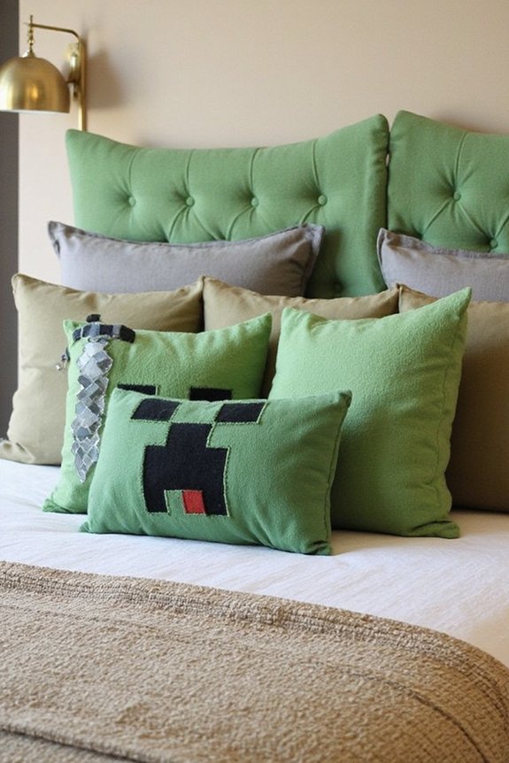 themed immersive transformative minecraft bedding