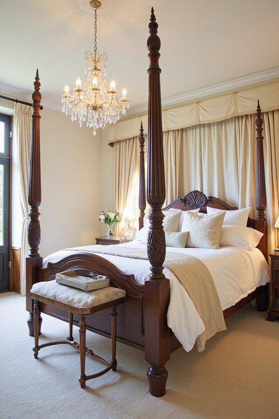 timeless elegant architectural bedroom centerpiece