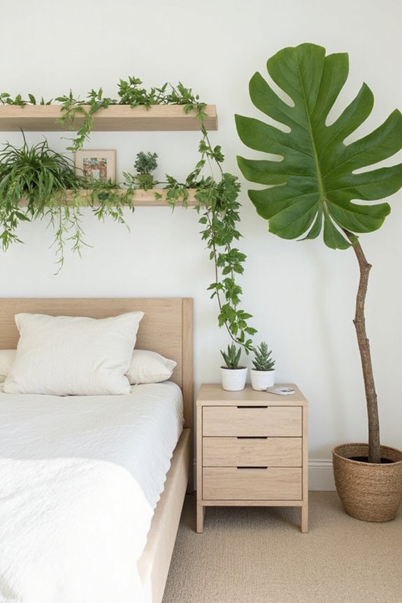 verdant tranquility within bedroom sanctuary