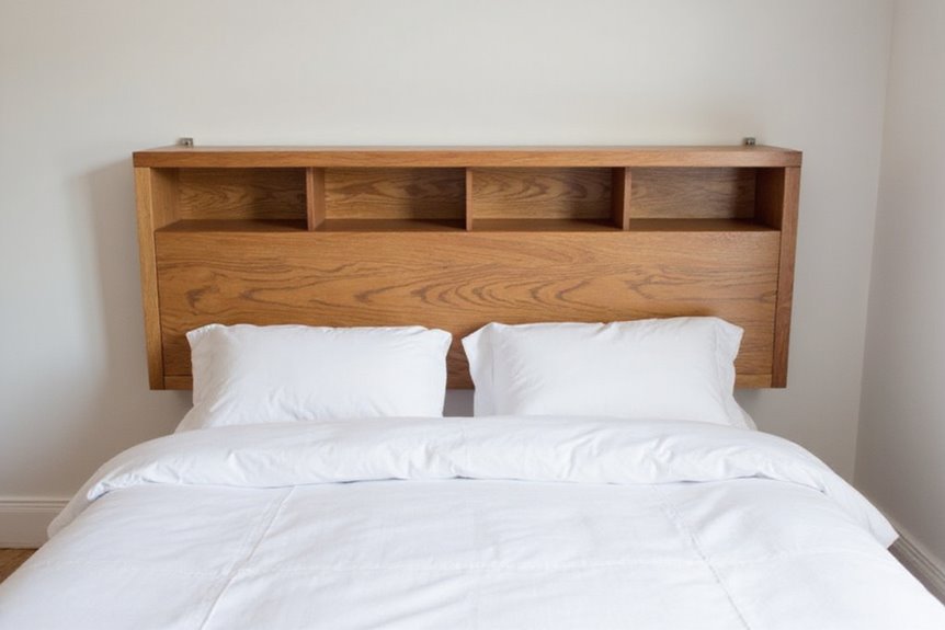 versatile floating shelf headboard storage