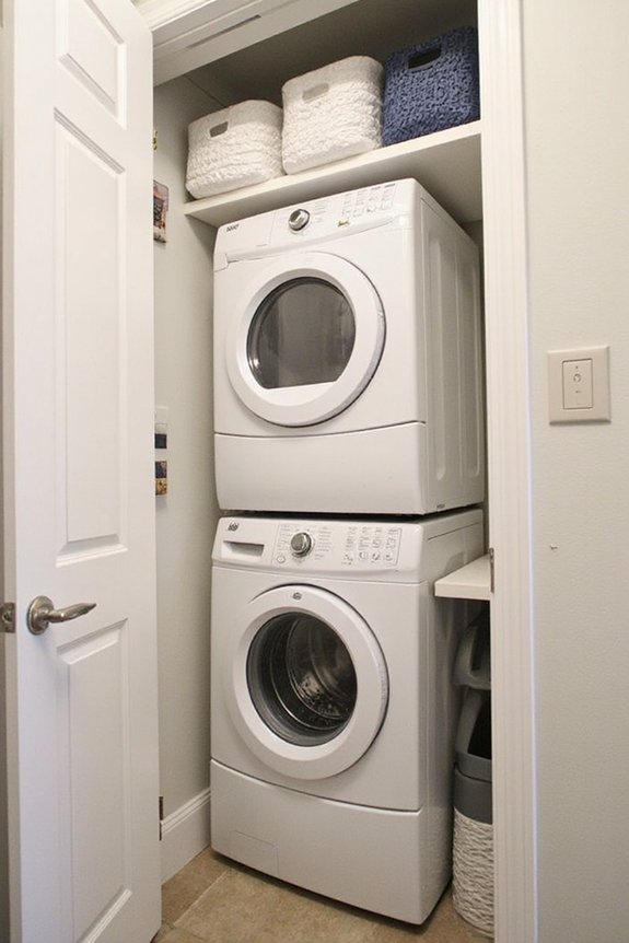 vertically stack washer and dryer