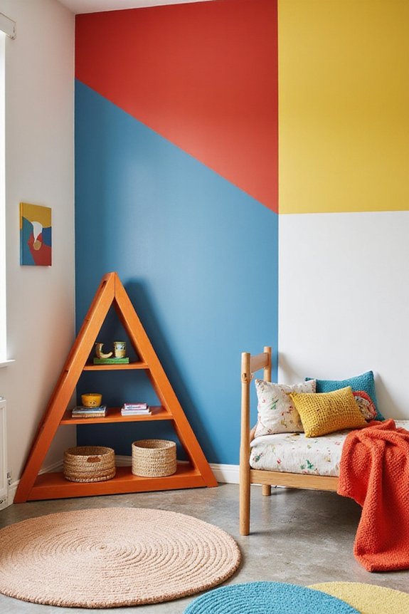 vibrant bold geometric playful