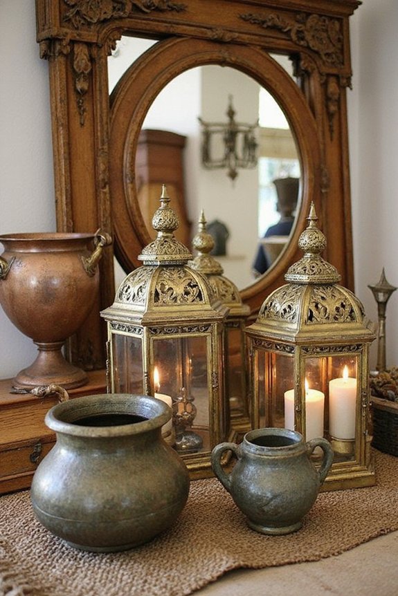 vintage brass worldly metal bohemian elegance