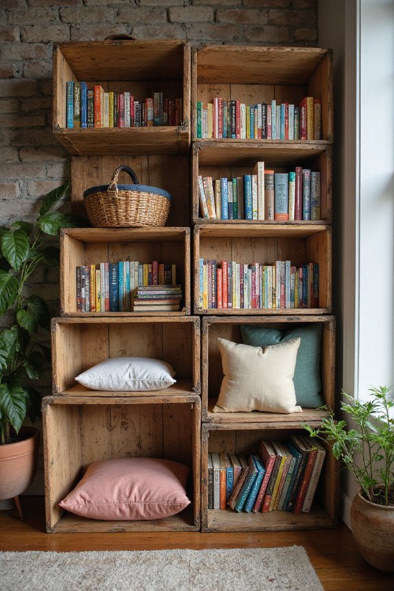 vintage rustic reading nooks
