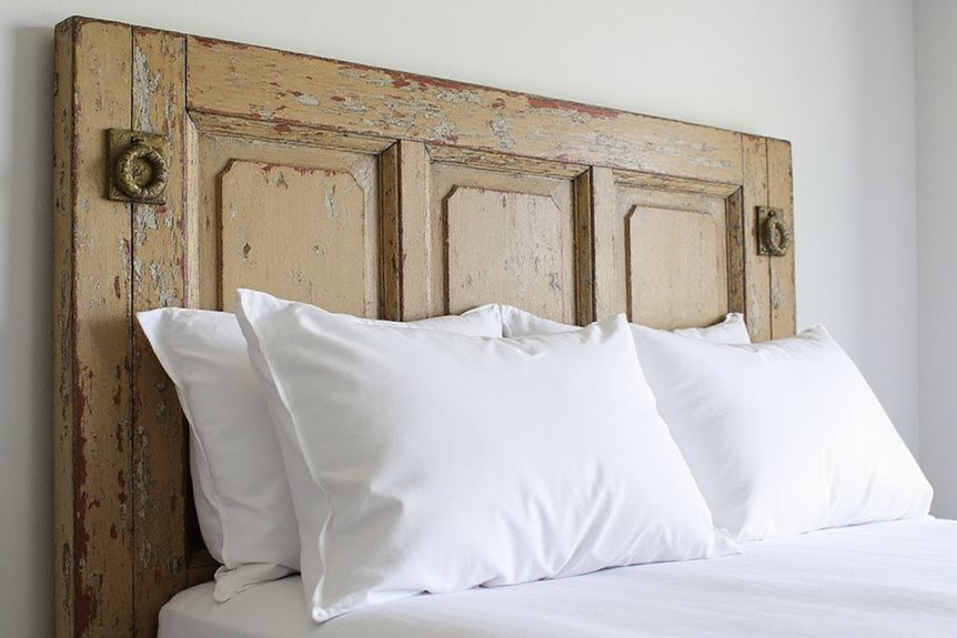 vintage weathered charming customizable headboard