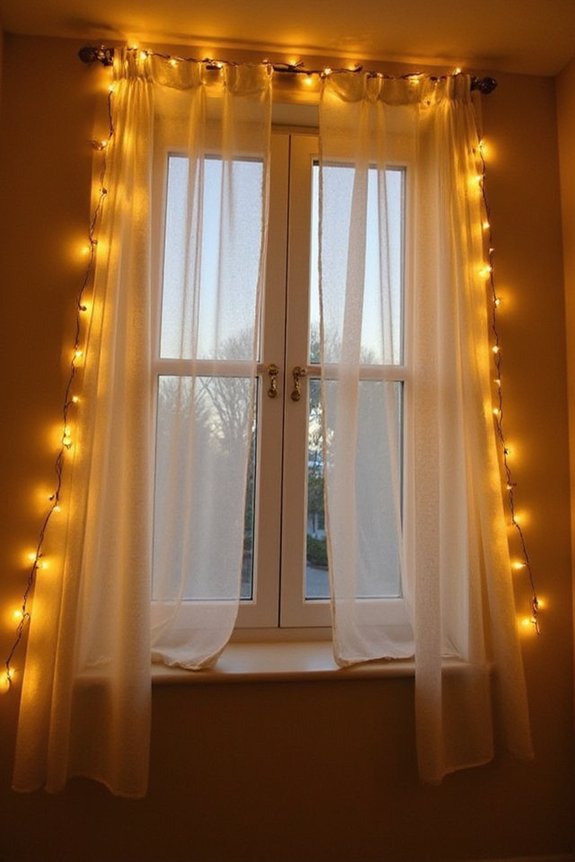 warm inviting window border illumination