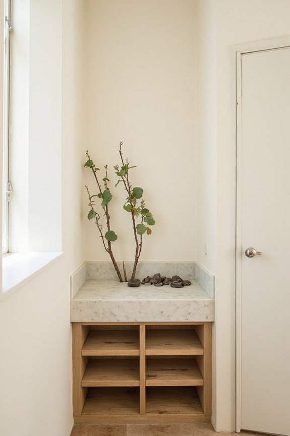 zen inspired natural minimalist organized